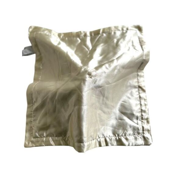 Mary Meyer Baby Lamb Lovey Security Blanket Cream Plush Satin Trim Ivory Cream - Picture 6 of 9